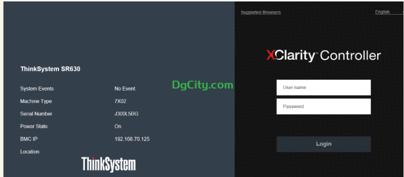 Lenovo服务服器通过配置XClarity Controller Web访问-dgcity
