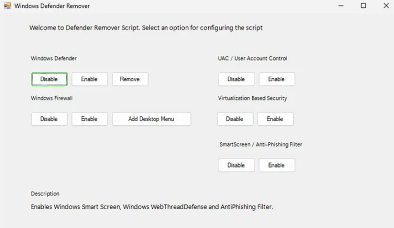 Defender Remover 删除Windows 嵌入式防病毒软件的软件-dgcity