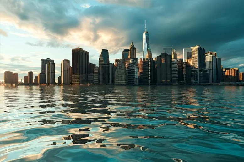 纽约市和华盛顿特区在内的东海岸主要城市在迅速下沉-DG城市