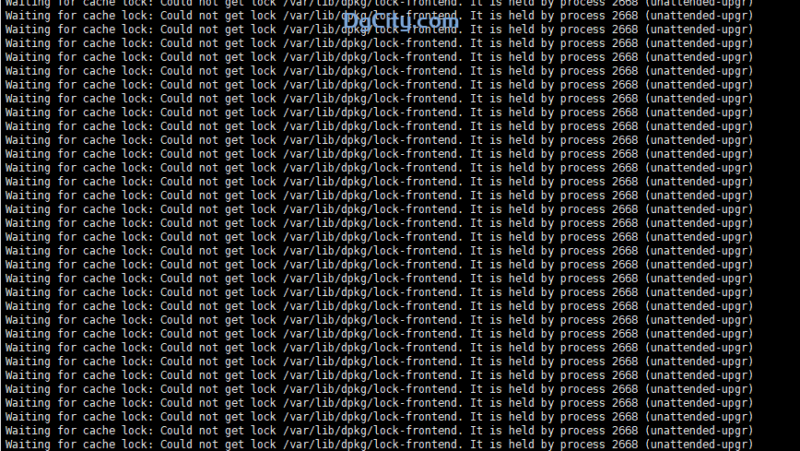 ubunut 22.04提示：Waiting for cache lock: Could not get lock /var/lib/dpkg/lock-frontend.-dgcity