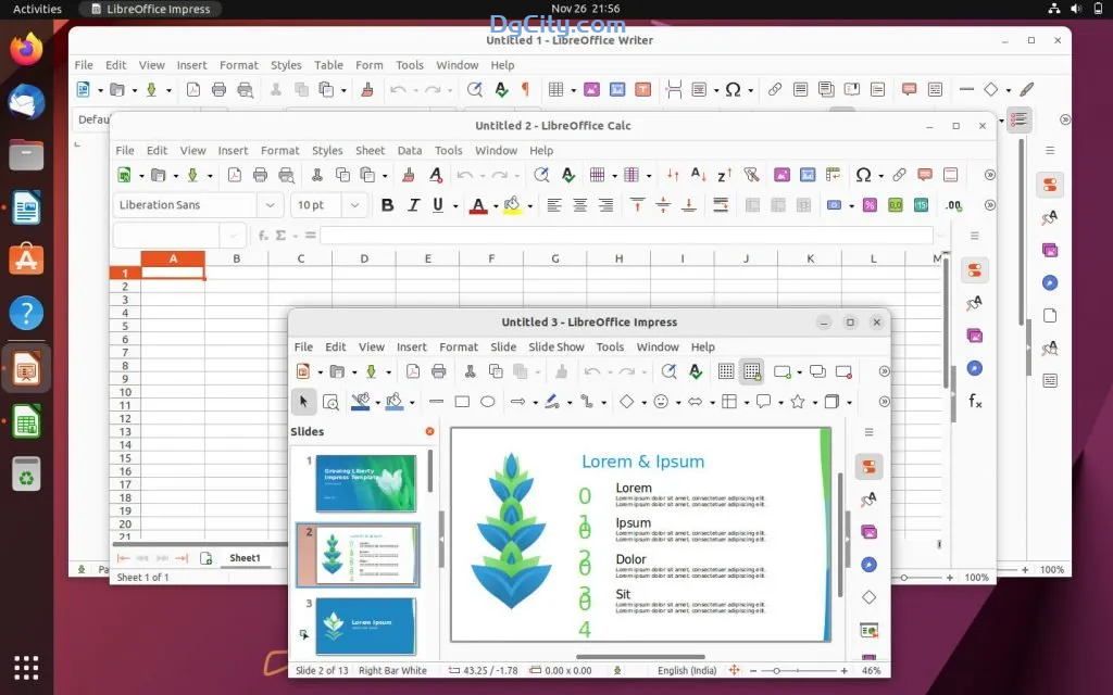 在 Ubuntu、Linux Mint 和 Windows 中升级到最新的 LibreOffice-DG城市