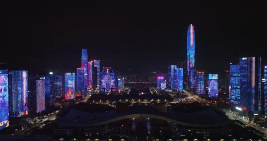 Shenzhen Civic Center Light Show: A Dazzling Night Spectacle in the Heart of the City