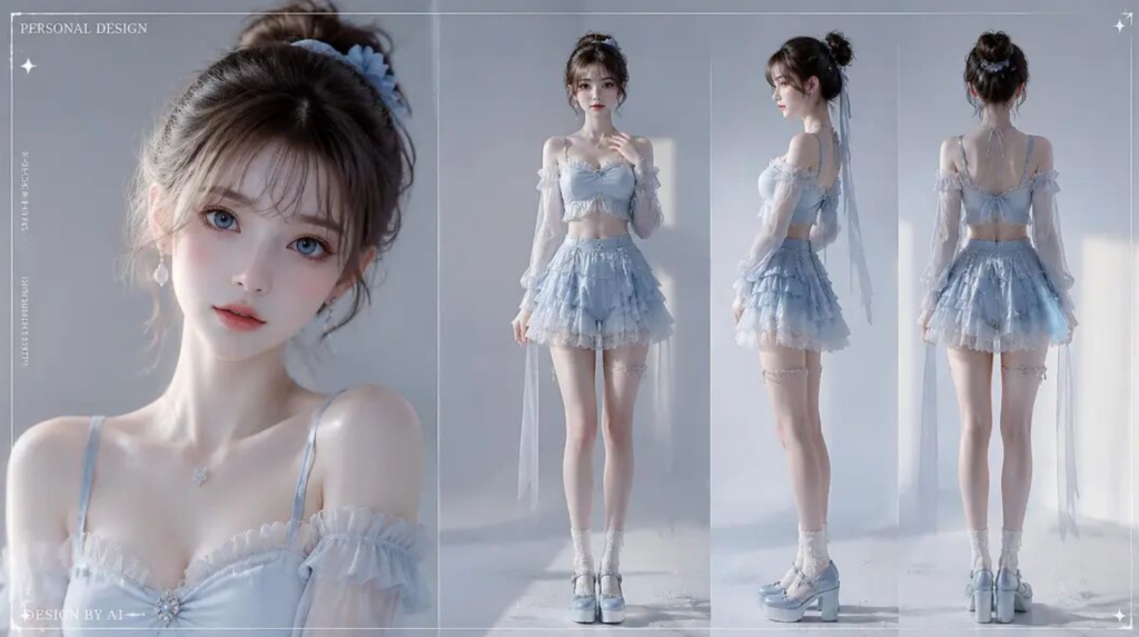 图片[2]-一组适合制作角色三视图、人物设定稿和 3D 仿真人像的提示词-Dgcity